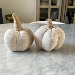 Target Cream Fabric Pumpkins